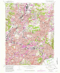 Cincinnati East Ohio Historical topographic map, 1:24000 scale, 7.5 X 7.5 Minute, Year 1961