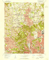 Cincinnati West Ohio Historical topographic map, 1:24000 scale, 7.5 X 7.5 Minute, Year 1953