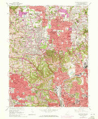 Cincinnati West Ohio Historical topographic map, 1:24000 scale, 7.5 X 7.5 Minute, Year 1961