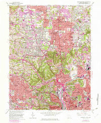Cincinnati West Ohio Historical topographic map, 1:24000 scale, 7.5 X 7.5 Minute, Year 1961