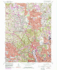 Cincinnati West Ohio Historical topographic map, 1:24000 scale, 7.5 X 7.5 Minute, Year 1961