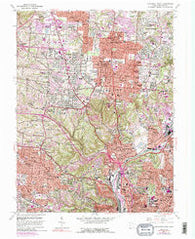 Cincinnati West Ohio Historical topographic map, 1:24000 scale, 7.5 X 7.5 Minute, Year 1961