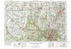 Cincinnati Ohio Historical topographic map, 1:250000 scale, 1 X 2 Degree, Year 1953