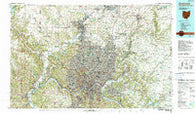 Cincinnati Ohio Historical topographic map, 1:100000 scale, 30 X 60 Minute, Year 1986