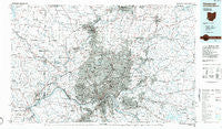 Cincinnati Ohio Historical topographic map, 1:100000 scale, 30 X 60 Minute, Year 1986
