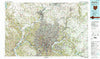 Cincinnati Ohio Historical topographic map, 1:100000 scale, 30 X 60 Minute, Year 1986