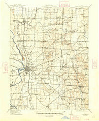 Circleville Ohio Historical topographic map, 1:62500 scale, 15 X 15 Minute, Year 1914