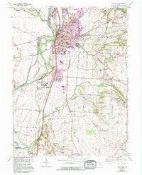 Circleville Ohio Historical topographic map, 1:24000 scale, 7.5 X 7.5 Minute, Year 1961