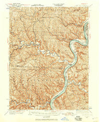 Clarington West Virginia Historical topographic map, 1:62500 scale, 15 X 15 Minute, Year 1935