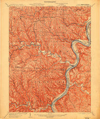 Clarington West Virginia Historical topographic map, 1:62500 scale, 15 X 15 Minute, Year 1905