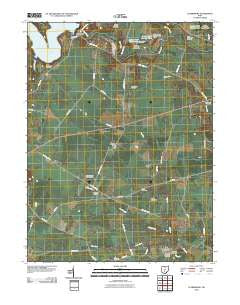 Clarksburg Ohio Historical topographic map, 1:24000 scale, 7.5 X 7.5 Minute, Year 2010