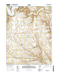Clarksburg Ohio Current topographic map, 1:24000 scale, 7.5 X 7.5 Minute, Year 2016