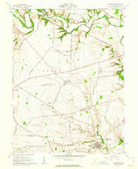 Clarksburg Ohio Historical topographic map, 1:24000 scale, 7.5 X 7.5 Minute, Year 1961
