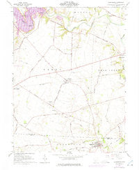 Clarksburg Ohio Historical topographic map, 1:24000 scale, 7.5 X 7.5 Minute, Year 1961