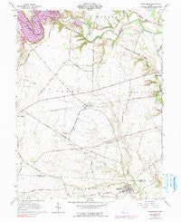 Clarksburg Ohio Historical topographic map, 1:24000 scale, 7.5 X 7.5 Minute, Year 1961