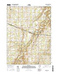 Clarksfield Ohio Current topographic map, 1:24000 scale, 7.5 X 7.5 Minute, Year 2016