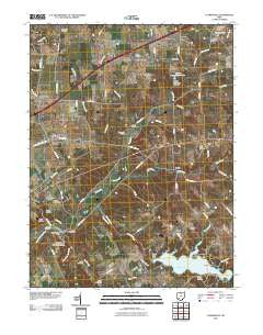 Clarksville Ohio Historical topographic map, 1:24000 scale, 7.5 X 7.5 Minute, Year 2010