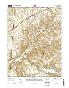 Clarksville Ohio Historical topographic map, 1:24000 scale, 7.5 X 7.5 Minute, Year 2013