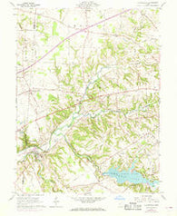 Clarksville Ohio Historical topographic map, 1:24000 scale, 7.5 X 7.5 Minute, Year 1960