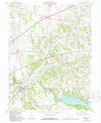 Clarksville Ohio Historical topographic map, 1:24000 scale, 7.5 X 7.5 Minute, Year 1960