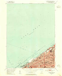 Cleveland North Ohio Historical topographic map, 1:24000 scale, 7.5 X 7.5 Minute, Year 1953