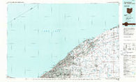 Cleveland North Ohio Historical topographic map, 1:100000 scale, 30 X 60 Minute, Year 1985