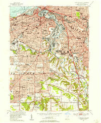 Cleveland South Ohio Historical topographic map, 1:24000 scale, 7.5 X 7.5 Minute, Year 1953