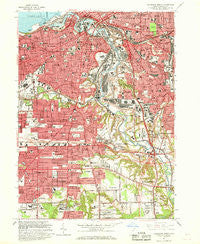Cleveland South Ohio Historical topographic map, 1:24000 scale, 7.5 X 7.5 Minute, Year 1963