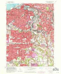 Cleveland South Ohio Historical topographic map, 1:24000 scale, 7.5 X 7.5 Minute, Year 1963