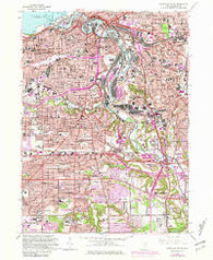 Cleveland South Ohio Historical topographic map, 1:24000 scale, 7.5 X 7.5 Minute, Year 1963