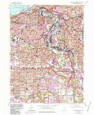 Cleveland South Ohio Historical topographic map, 1:24000 scale, 7.5 X 7.5 Minute, Year 1963