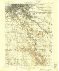 Cleveland Ohio Historical topographic map, 1:62500 scale, 15 X 15 Minute, Year 1903