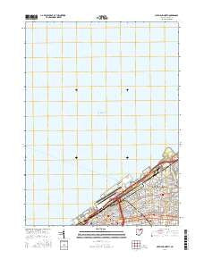 Cleveland North Ohio Current topographic map, 1:24000 scale, 7.5 X 7.5 Minute, Year 2016