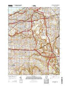 Cleveland South Ohio Historical topographic map, 1:24000 scale, 7.5 X 7.5 Minute, Year 2013