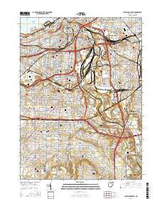 Cleveland South Ohio Current topographic map, 1:24000 scale, 7.5 X 7.5 Minute, Year 2016