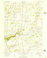 Clifton Ohio Historical topographic map, 1:24000 scale, 7.5 X 7.5 Minute, Year 1954
