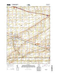 Clyde Ohio Historical topographic map, 1:24000 scale, 7.5 X 7.5 Minute, Year 2013