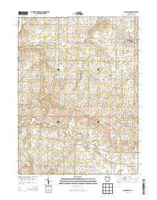 Coldwater Ohio Historical topographic map, 1:24000 scale, 7.5 X 7.5 Minute, Year 2013