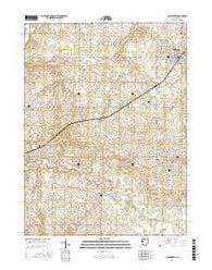 Coldwater Ohio Current topographic map, 1:24000 scale, 7.5 X 7.5 Minute, Year 2016