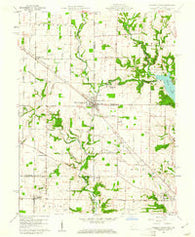 College Corner Ohio Historical topographic map, 1:24000 scale, 7.5 X 7.5 Minute, Year 1960
