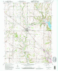 College Corner Ohio Historical topographic map, 1:24000 scale, 7.5 X 7.5 Minute, Year 1992