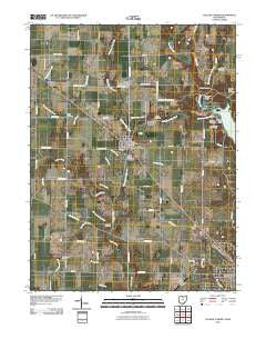 College Corner Ohio Historical topographic map, 1:24000 scale, 7.5 X 7.5 Minute, Year 2010