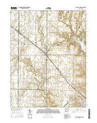 College Corner Ohio Current topographic map, 1:24000 scale, 7.5 X 7.5 Minute, Year 2016