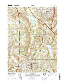 Columbiana Ohio Current topographic map, 1:24000 scale, 7.5 X 7.5 Minute, Year 2016