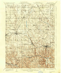 Columbiana Ohio Historical topographic map, 1:62500 scale, 15 X 15 Minute, Year 1909