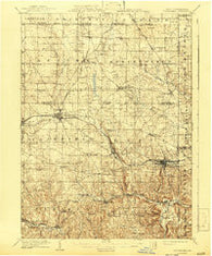 Columbiana Ohio Historical topographic map, 1:62500 scale, 15 X 15 Minute, Year 1909