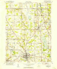 Columbiana Ohio Historical topographic map, 1:24000 scale, 7.5 X 7.5 Minute, Year 1951