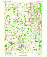 Columbiana Ohio Historical topographic map, 1:24000 scale, 7.5 X 7.5 Minute, Year 1962