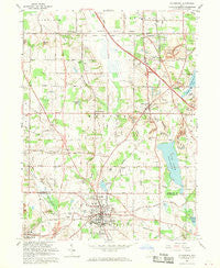 Columbiana Ohio Historical topographic map, 1:24000 scale, 7.5 X 7.5 Minute, Year 1962