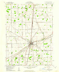 Columbus Grove Ohio Historical topographic map, 1:24000 scale, 7.5 X 7.5 Minute, Year 1960